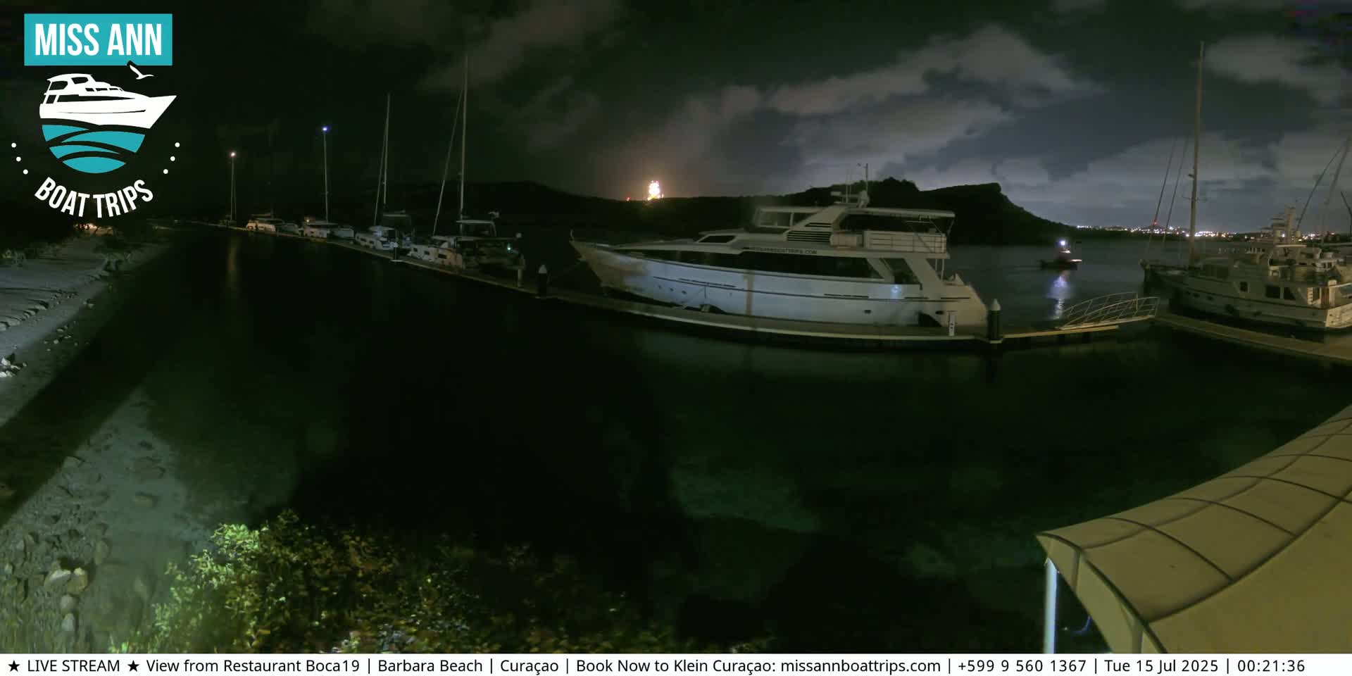 Carribean, Curacao, Santa Barbara Beach Boat Trips Live Cam - Curacao, Curaçao, Netherland