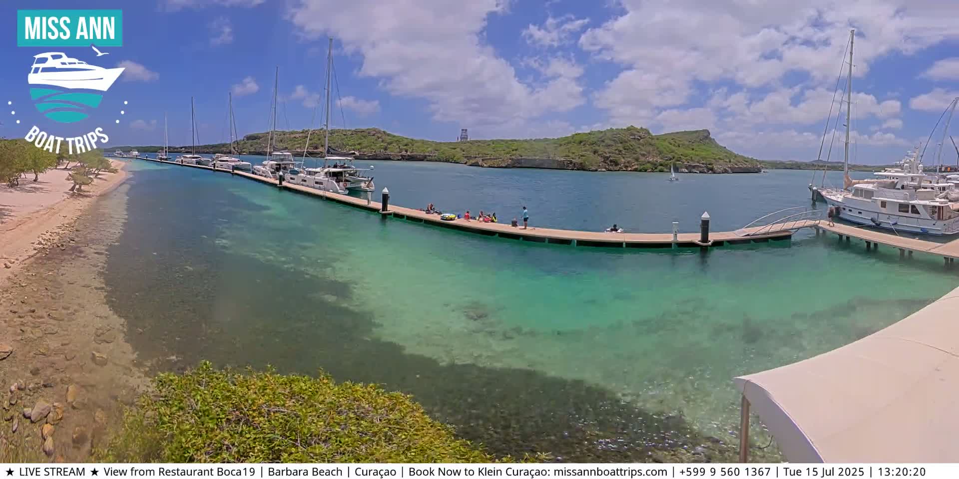 Carribean, Curacao, Santa Barbara Beach Boat Trips Live Cam - Curacao, Curaçao, Netherland