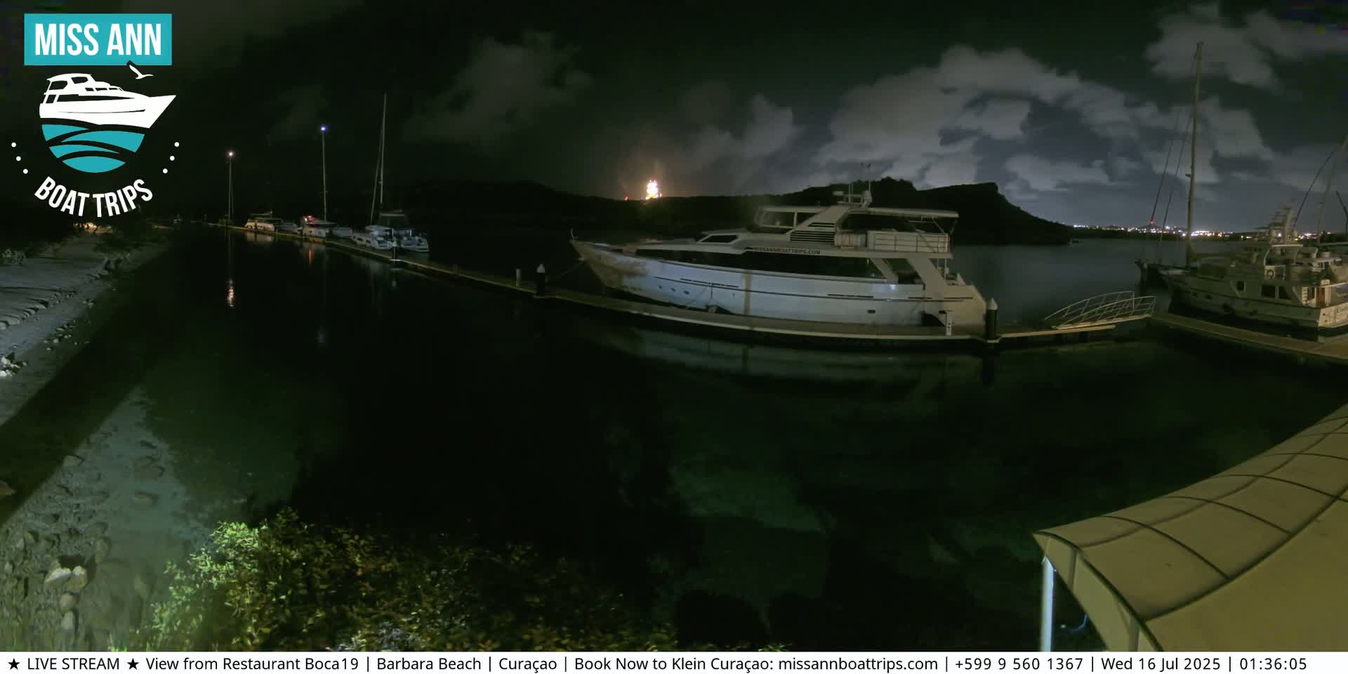 Carribean, Curacao, Santa Barbara Beach Boat Trips Live Cam - Curacao, Curaçao, Netherland