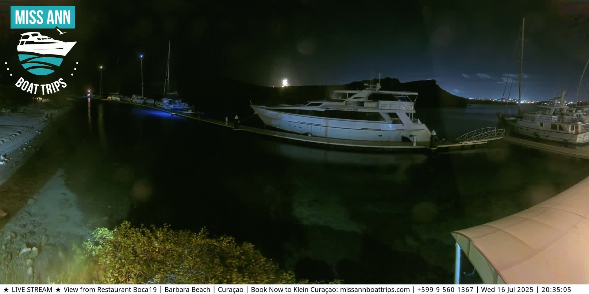 Carribean, Curacao, Santa Barbara Beach Boat Trips Live Cam - Curacao, Curaçao, Netherland