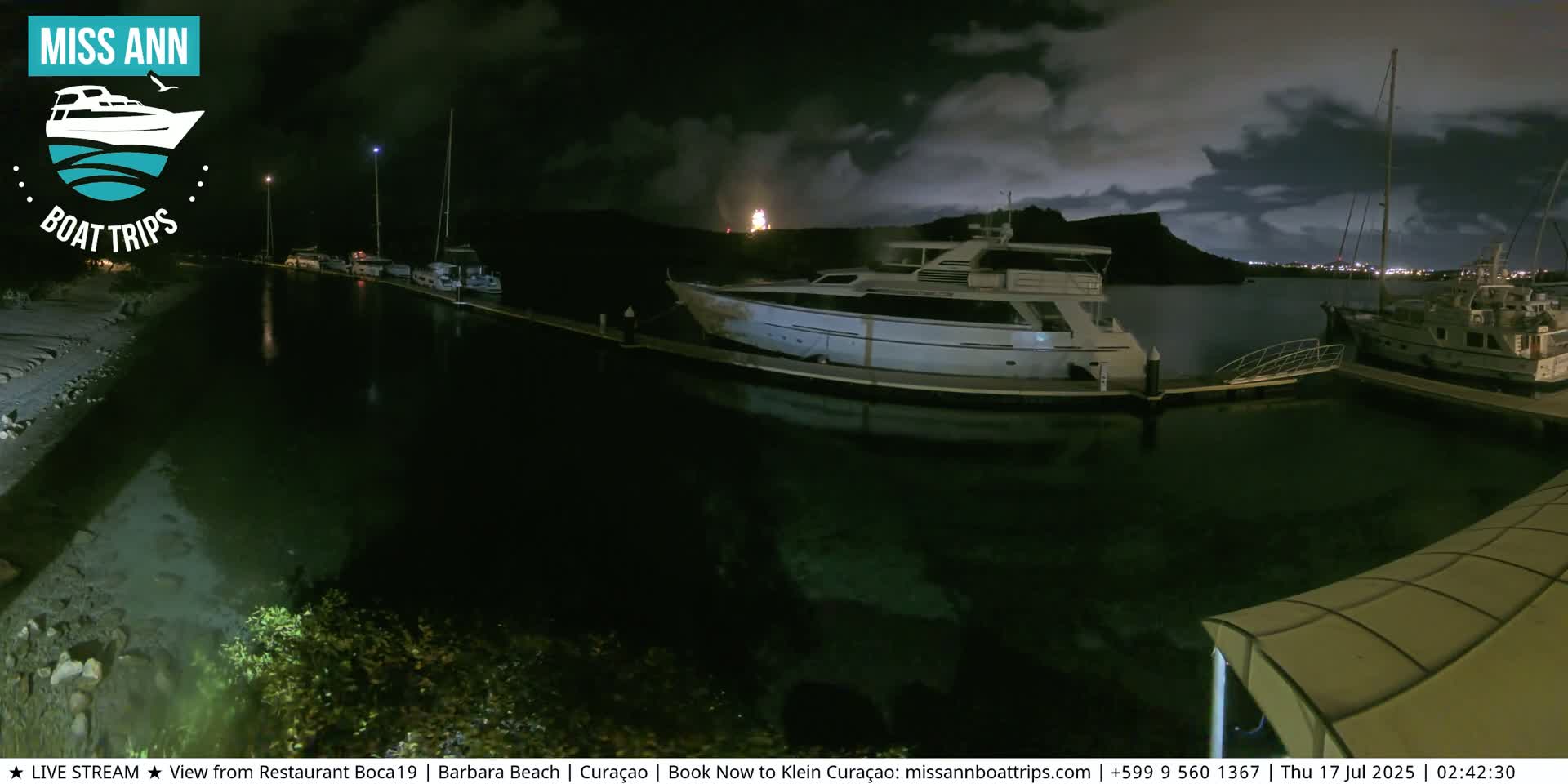 Carribean, Curacao, Santa Barbara Beach Boat Trips Live Cam - Curacao, Curaçao, Netherland
