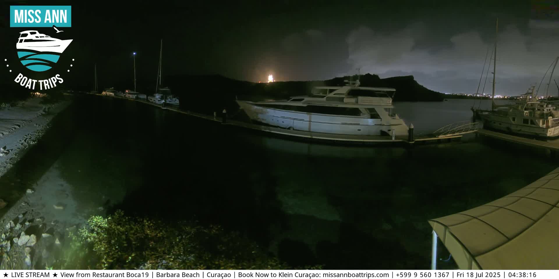 Carribean, Curacao, Santa Barbara Beach Boat Trips Live Cam - Curacao, Curaçao, Netherland
