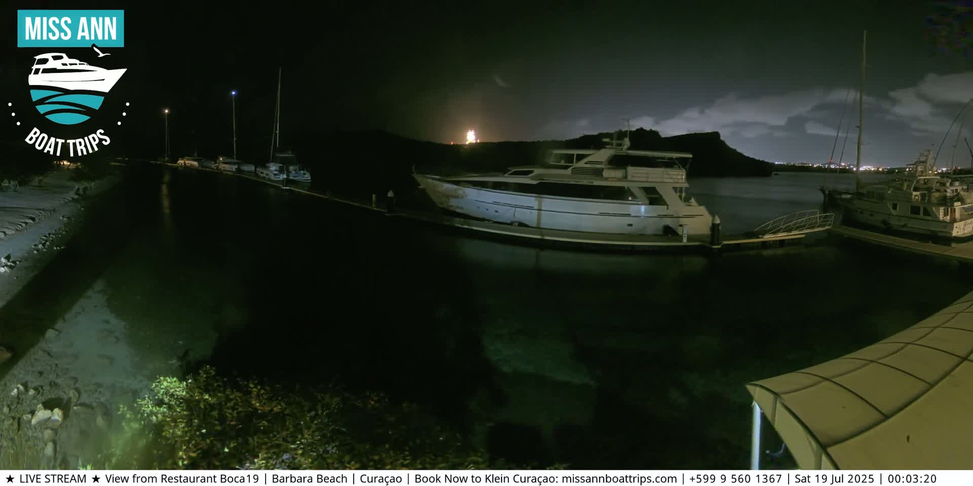 Carribean, Curacao, Santa Barbara Beach Boat Trips Live Cam - Curacao, Curaçao, Netherland