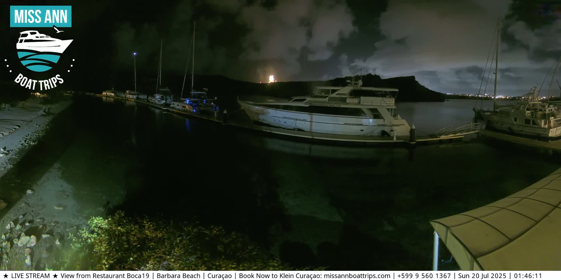 Carribean, Curacao, Santa Barbara Beach Boat Trips Live Cam - Curacao, Curaçao, Netherland