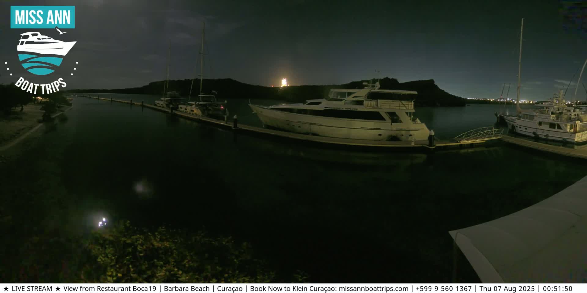 Carribean, Curacao, Santa Barbara Beach Boat Trips Live Cam - Curacao, Curaçao, Netherland