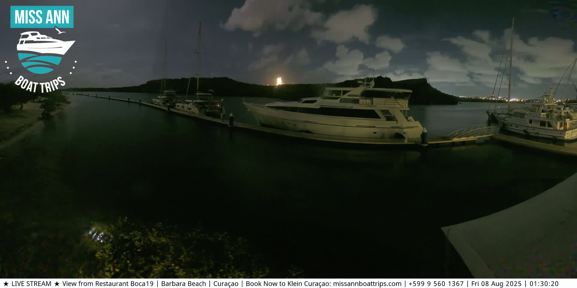 Carribean, Curacao, Santa Barbara Beach Boat Trips Live Cam - Curacao, Curaçao, Netherland