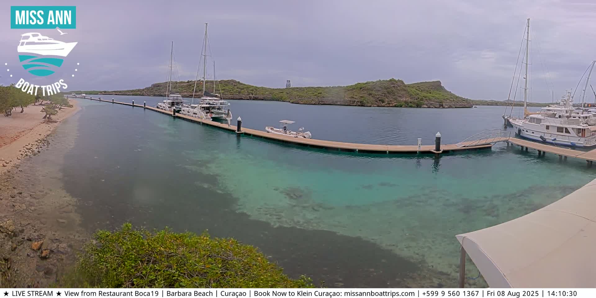 Carribean, Curacao, Santa Barbara Beach Boat Trips Live Cam - Curacao, Curaçao, Netherland