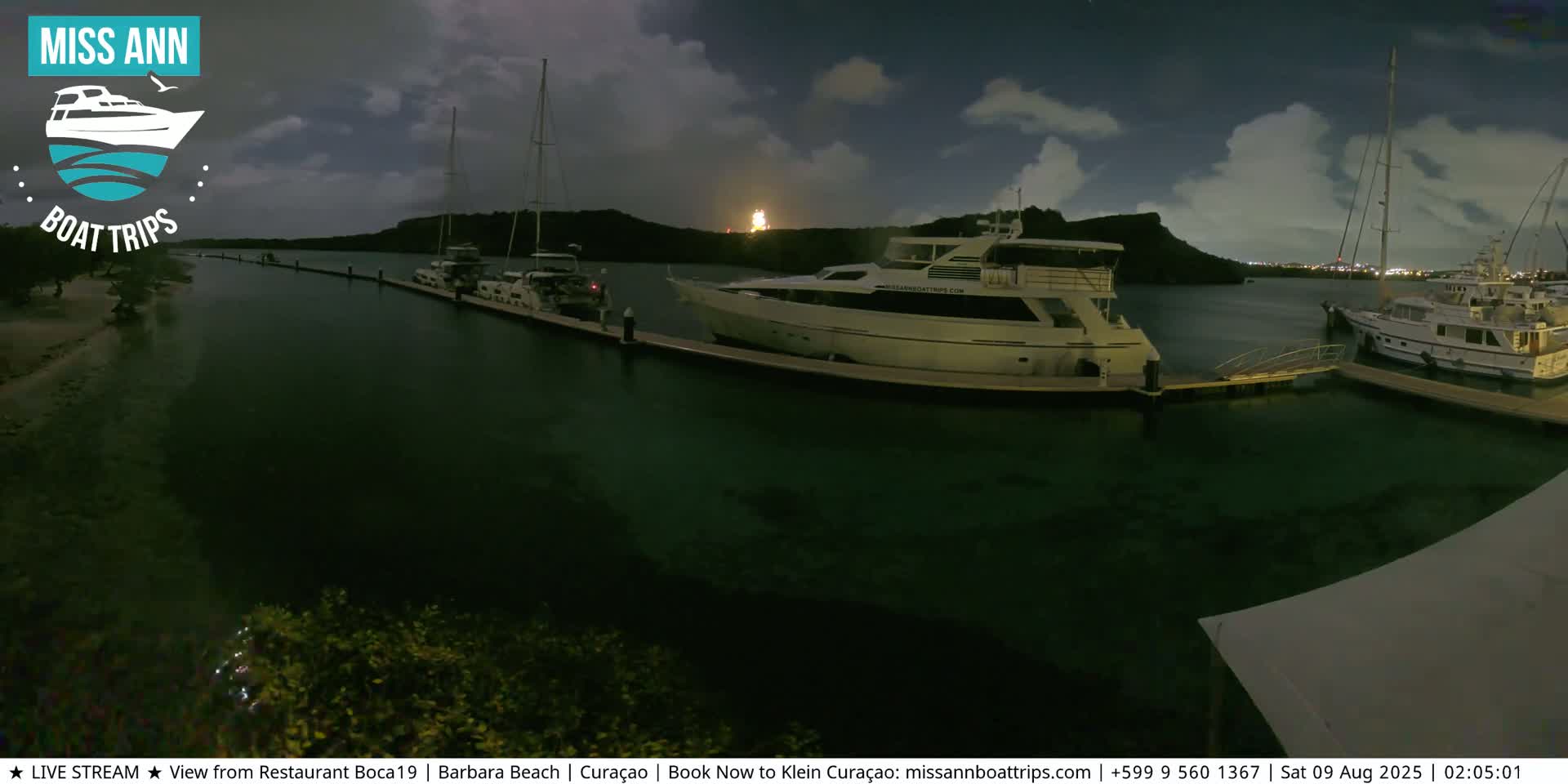 Carribean, Curacao, Santa Barbara Beach Boat Trips Live Cam - Curacao, Curaçao, Netherland