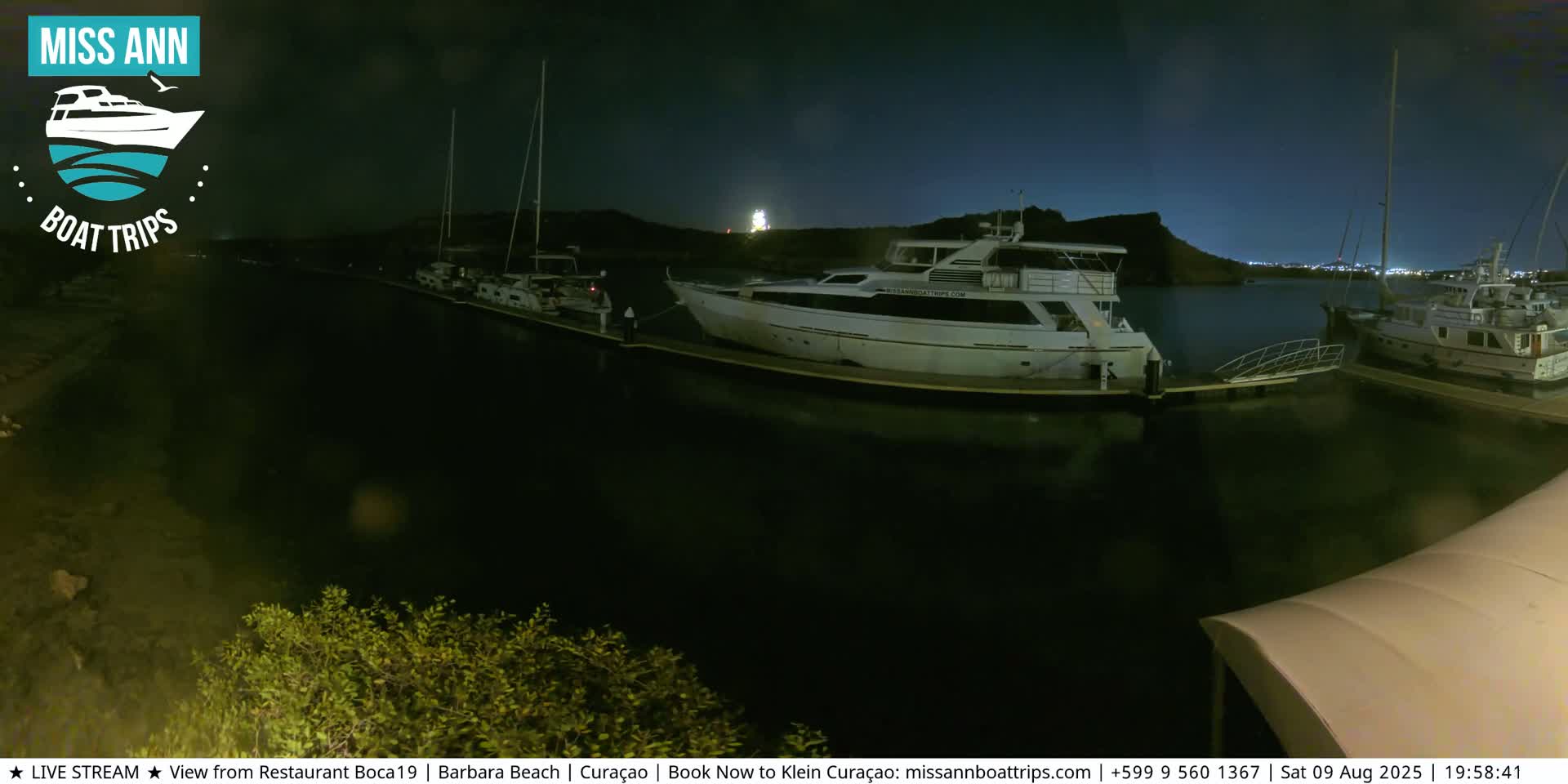 Carribean, Curacao, Santa Barbara Beach Boat Trips Live Cam - Curacao, Curaçao, Netherland