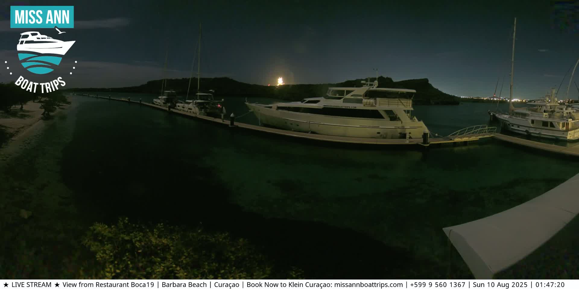 Carribean, Curacao, Santa Barbara Beach Boat Trips Live Cam - Curacao, Curaçao, Netherland