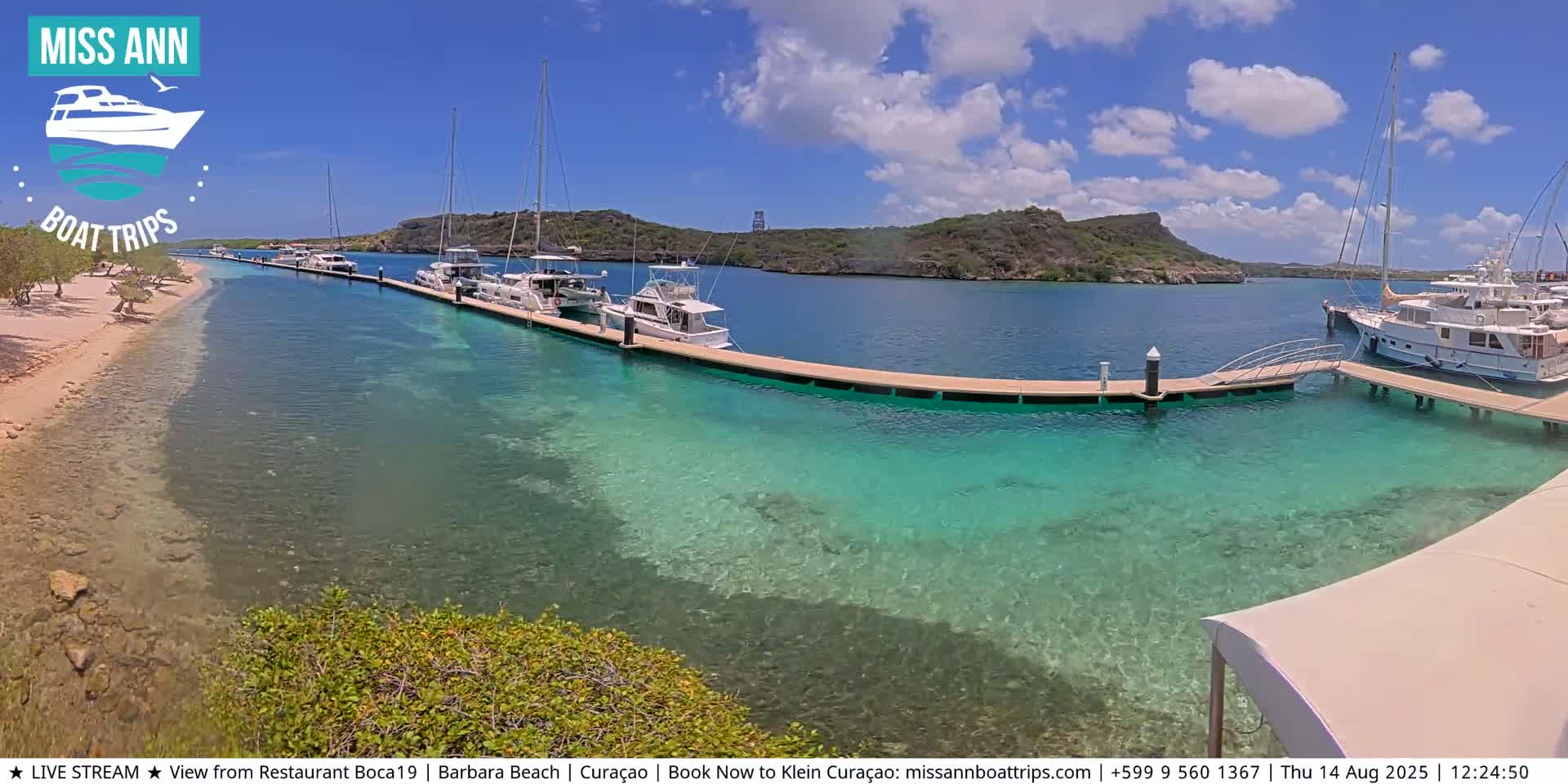 Carribean, Curacao, Santa Barbara Beach Boat Trips Live Cam - Curacao, Curaçao, Netherland