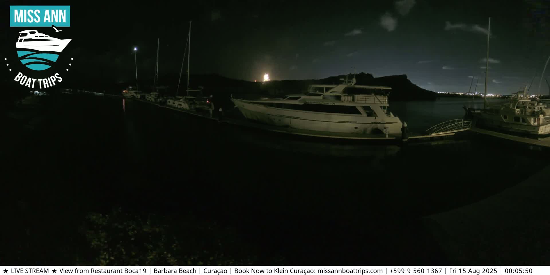 Carribean, Curacao, Santa Barbara Beach Boat Trips Live Cam - Curacao, Curaçao, Netherland