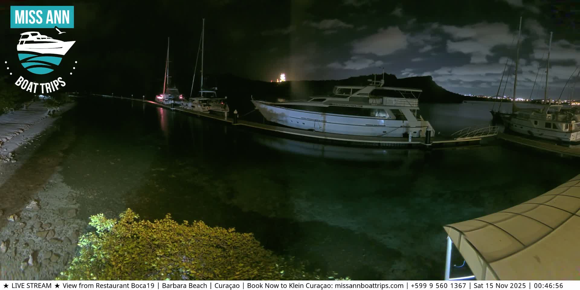 Carribean, Curacao, Santa Barbara Beach Boat Trips Live Cam - Curacao, Curaçao, Netherland