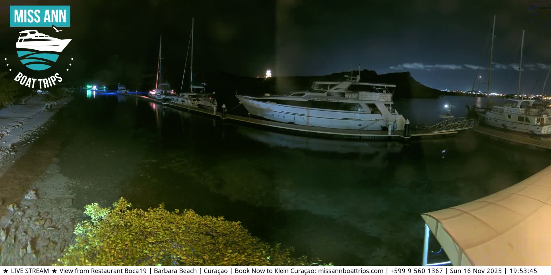 Carribean, Curacao, Santa Barbara Beach Boat Trips Live Cam - Curacao, Curaçao, Netherland