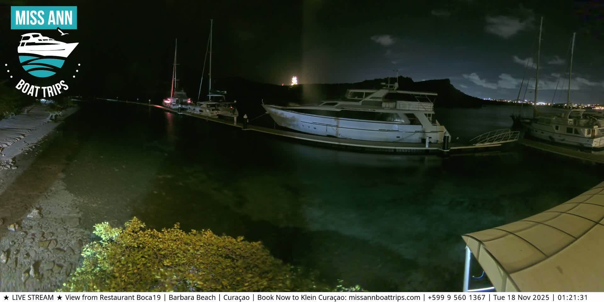 Carribean, Curacao, Santa Barbara Beach Boat Trips Live Cam - Curacao, Curaçao, Netherland