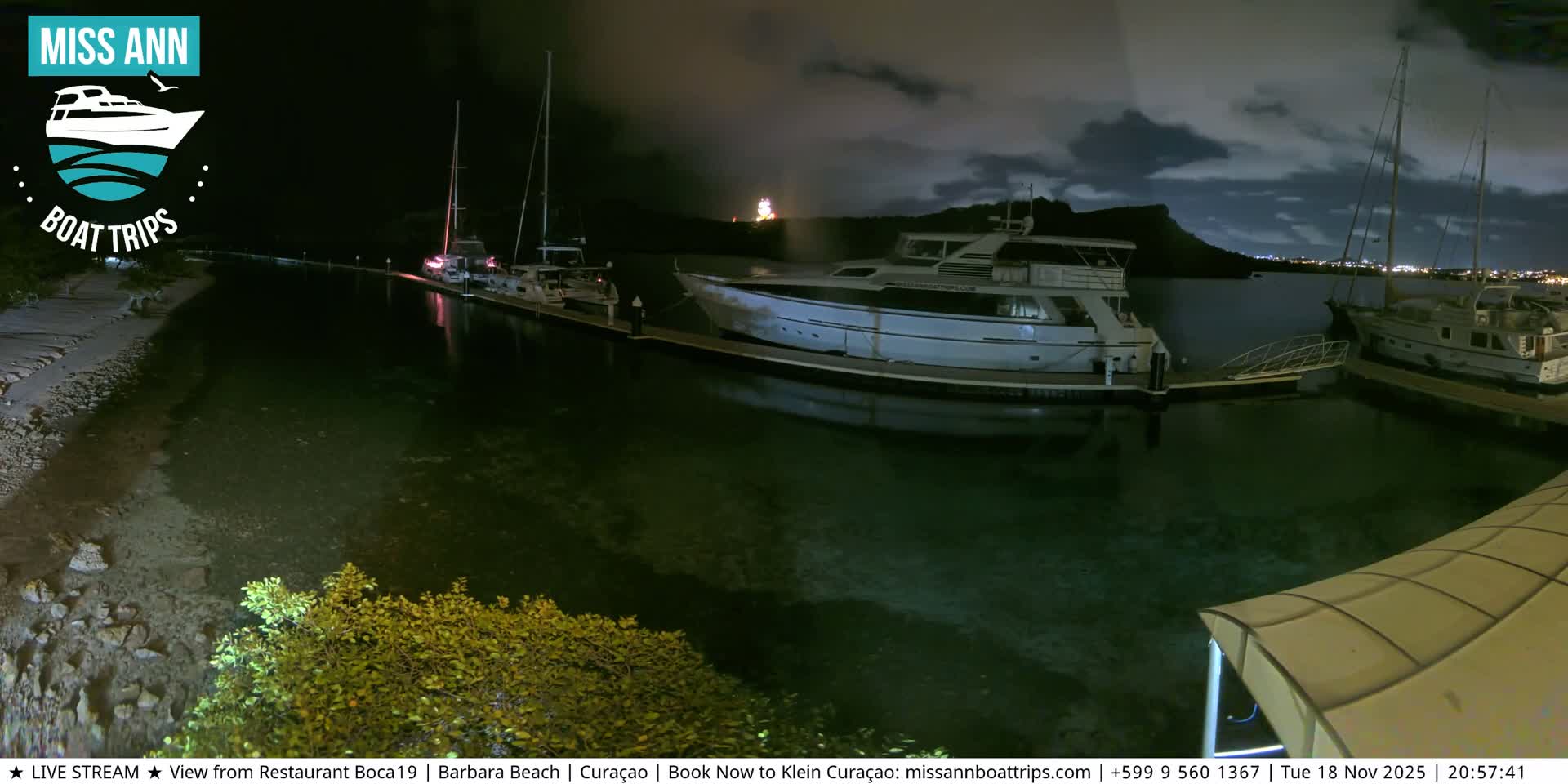 Carribean, Curacao, Santa Barbara Beach Boat Trips Live Cam - Curacao, Curaçao, Netherland