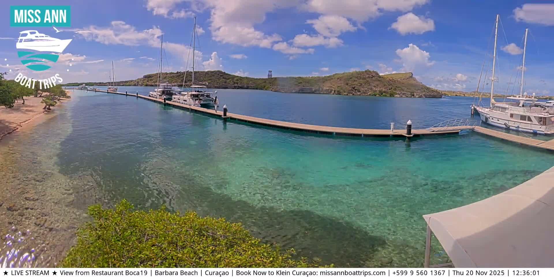 Carribean, Curacao, Santa Barbara Beach Boat Trips Live Cam - Curacao, Curaçao, Netherland