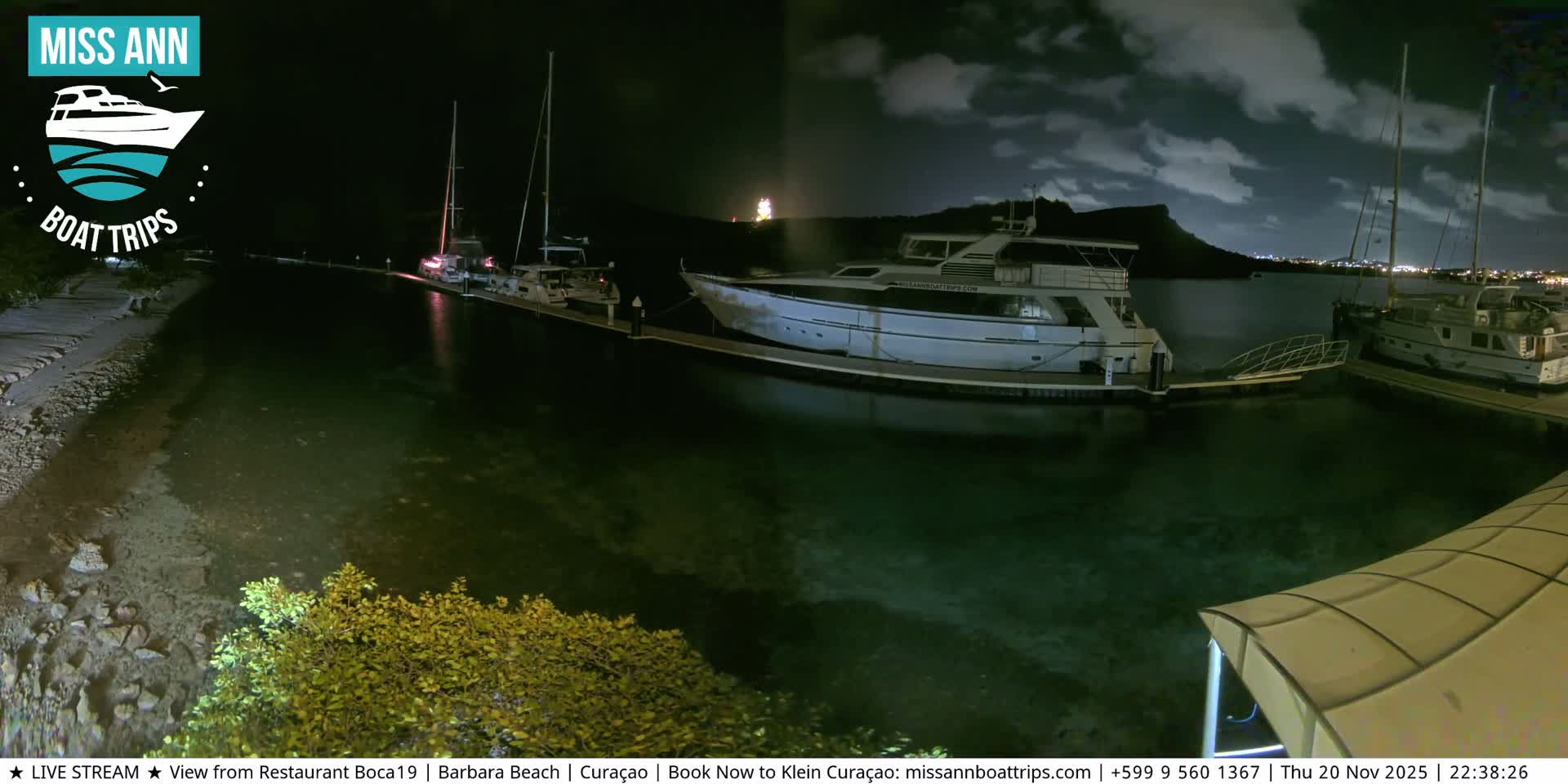 Carribean, Curacao, Santa Barbara Beach Boat Trips Live Cam - Curacao, Curaçao, Netherland