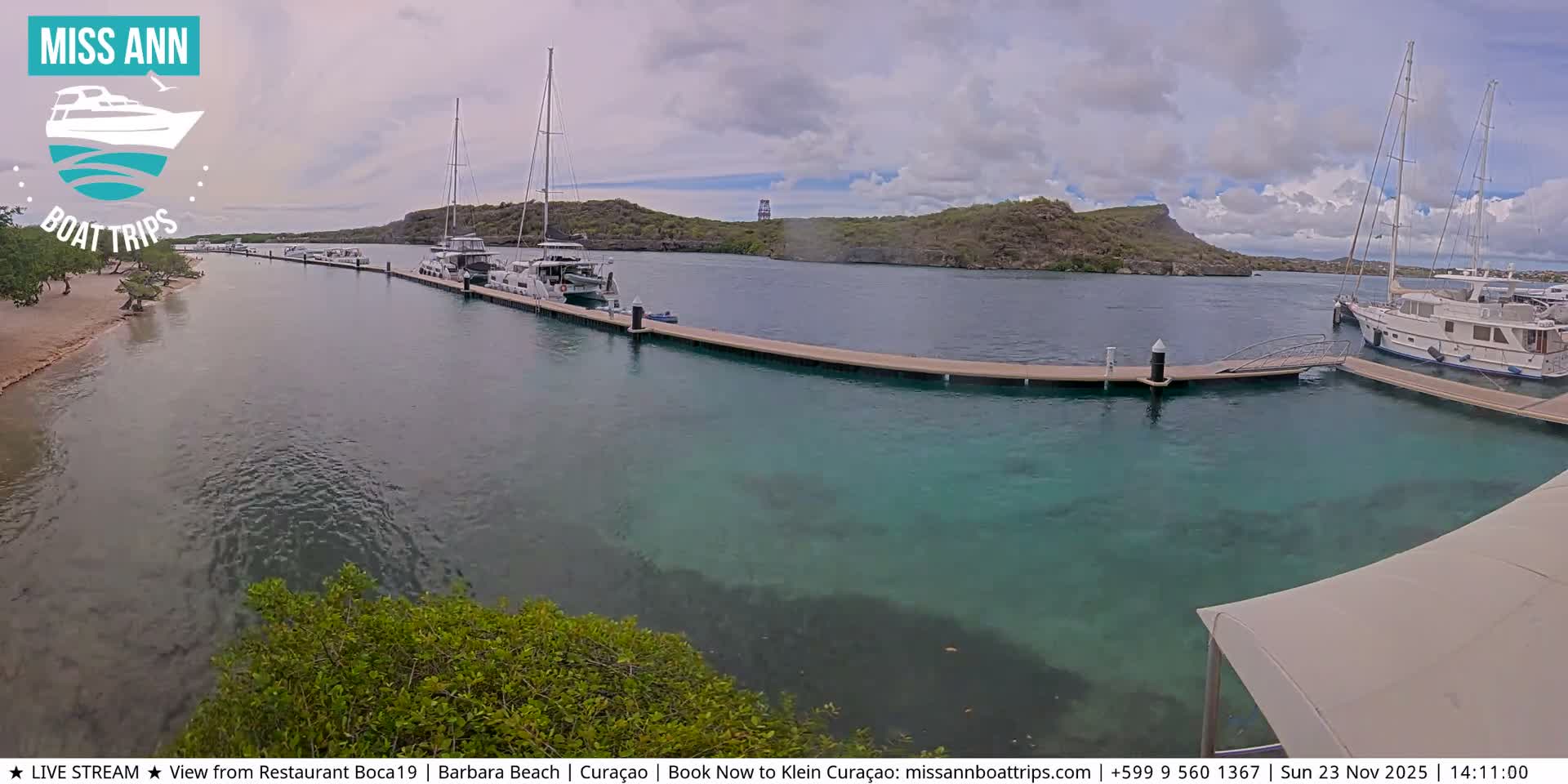 Carribean, Curacao, Santa Barbara Beach Boat Trips Live Cam - Curacao, Curaçao, Netherland