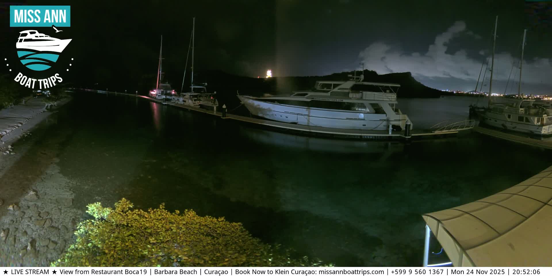 Carribean, Curacao, Santa Barbara Beach Boat Trips Live Cam - Curacao, Curaçao, Netherland