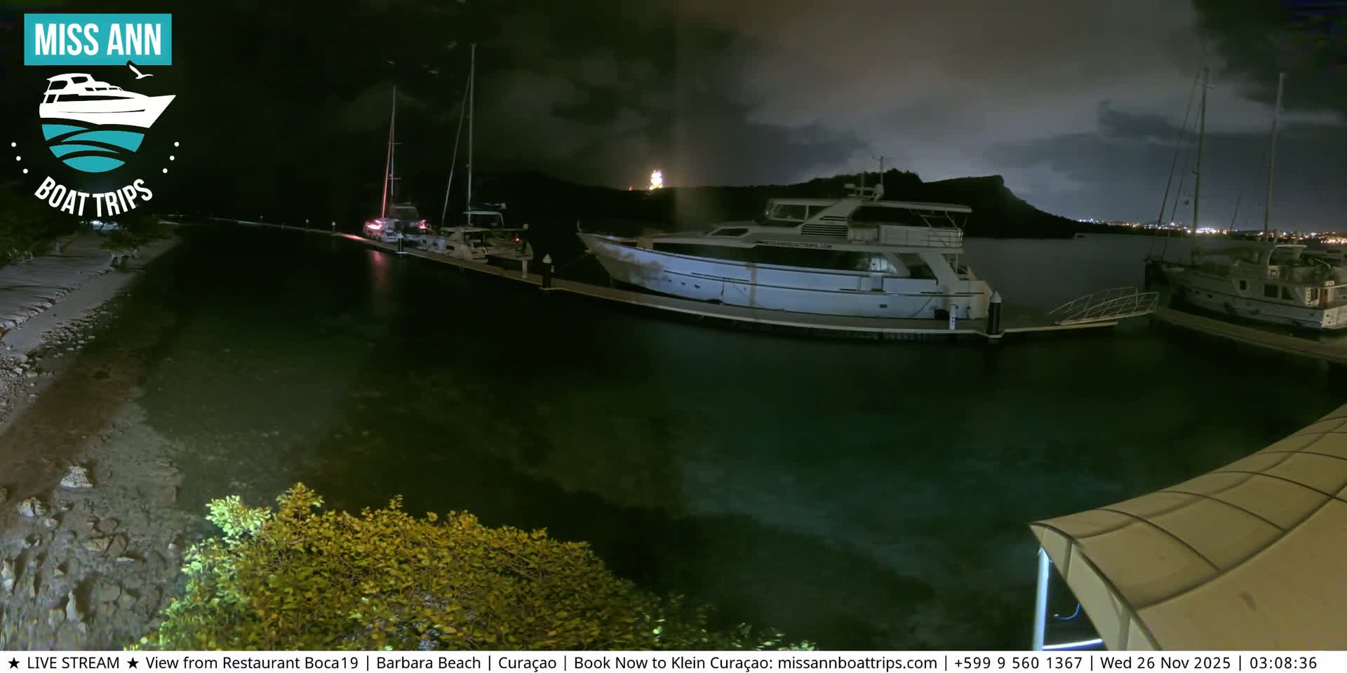 Carribean, Curacao, Santa Barbara Beach Boat Trips Live Cam - Curacao, Curaçao, Netherland