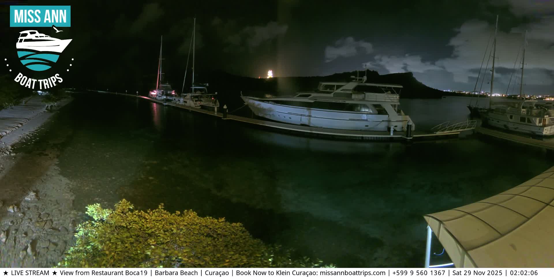 Carribean, Curacao, Santa Barbara Beach Boat Trips Live Cam - Curacao, Curaçao, Netherland