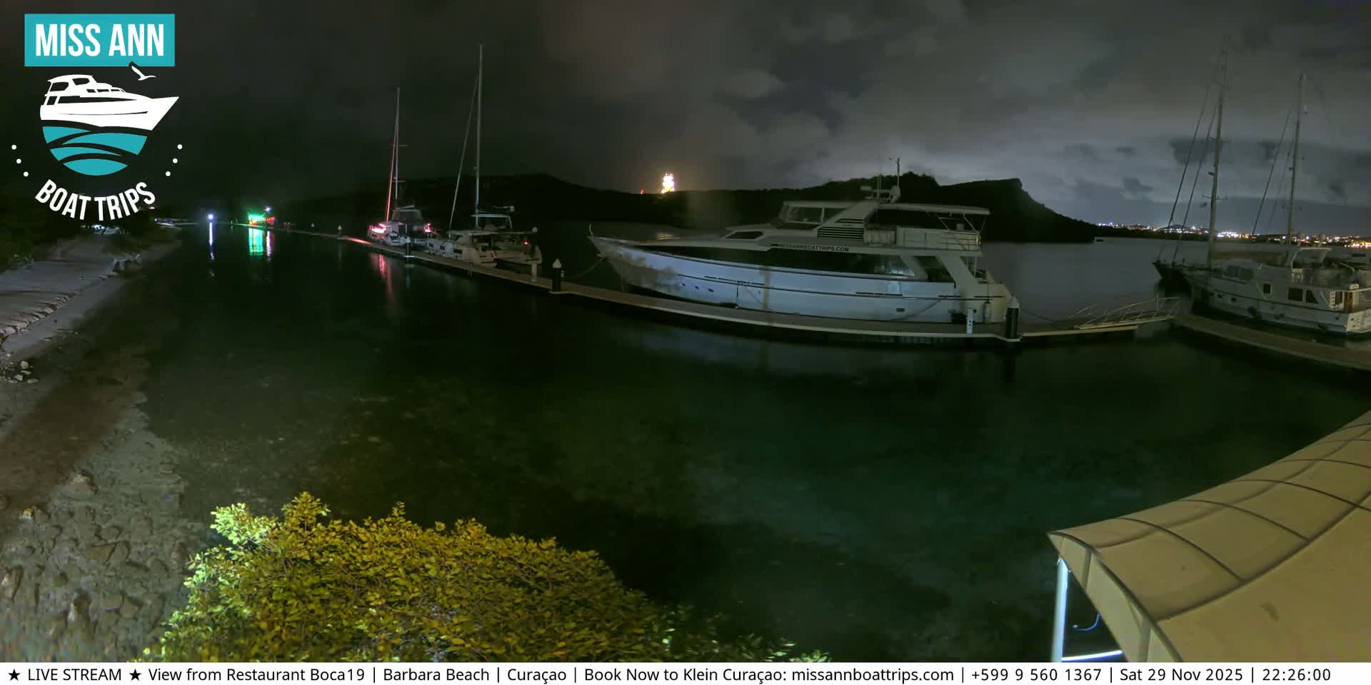 Carribean, Curacao, Santa Barbara Beach Boat Trips Live Cam - Curacao, Curaçao, Netherland