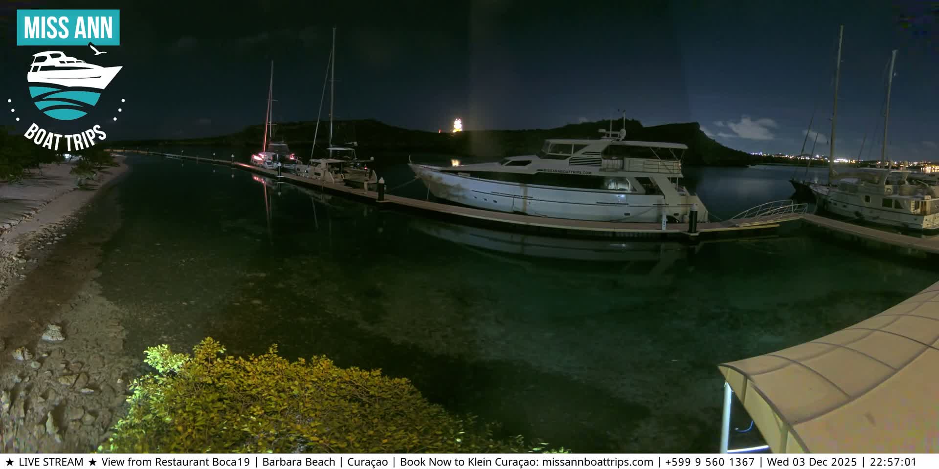 Carribean, Curacao, Santa Barbara Beach Boat Trips Live Cam - Curacao, Curaçao, Netherland