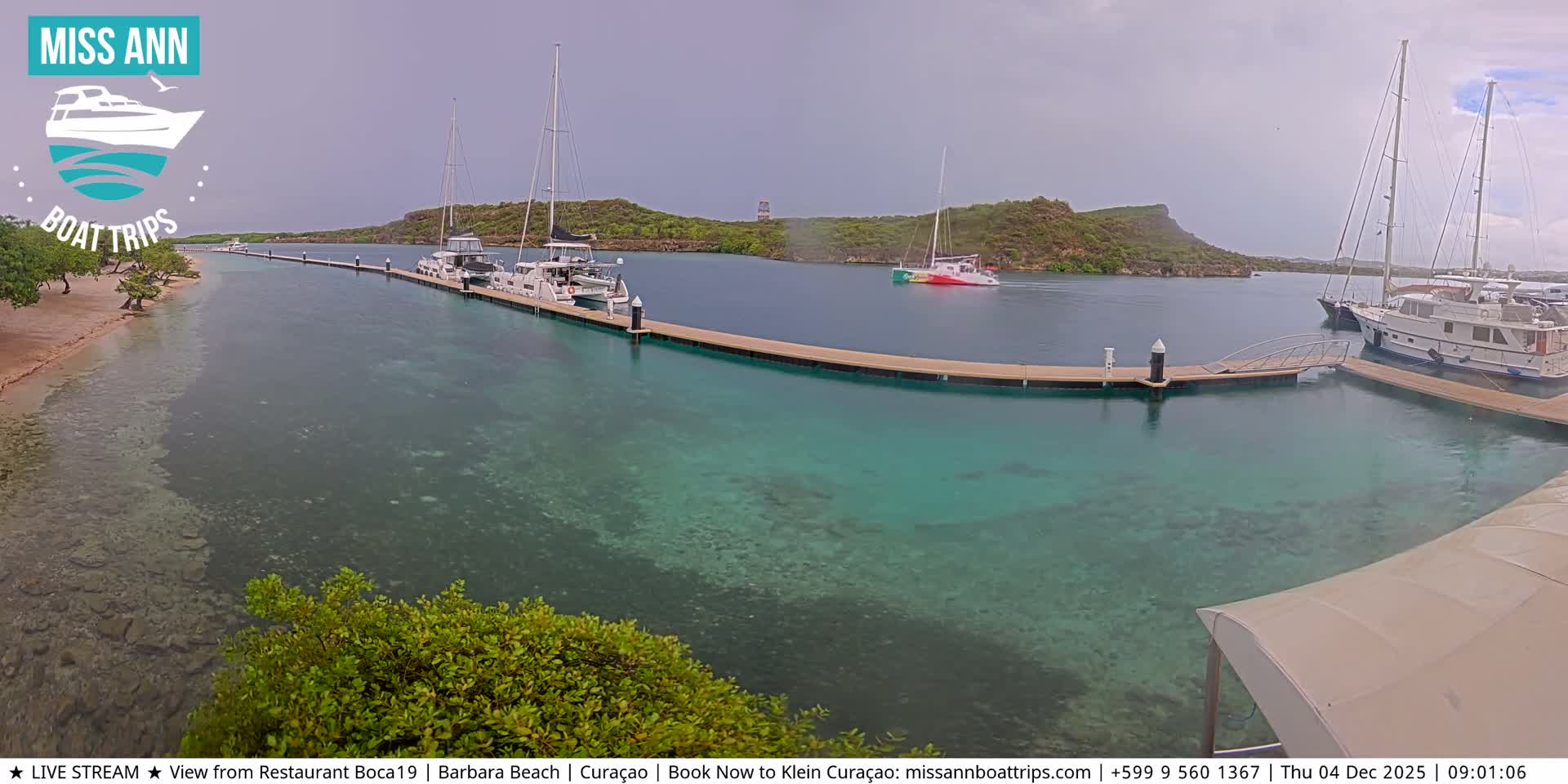 Carribean, Curacao, Santa Barbara Beach Boat Trips Live Cam - Curacao, Curaçao, Netherland