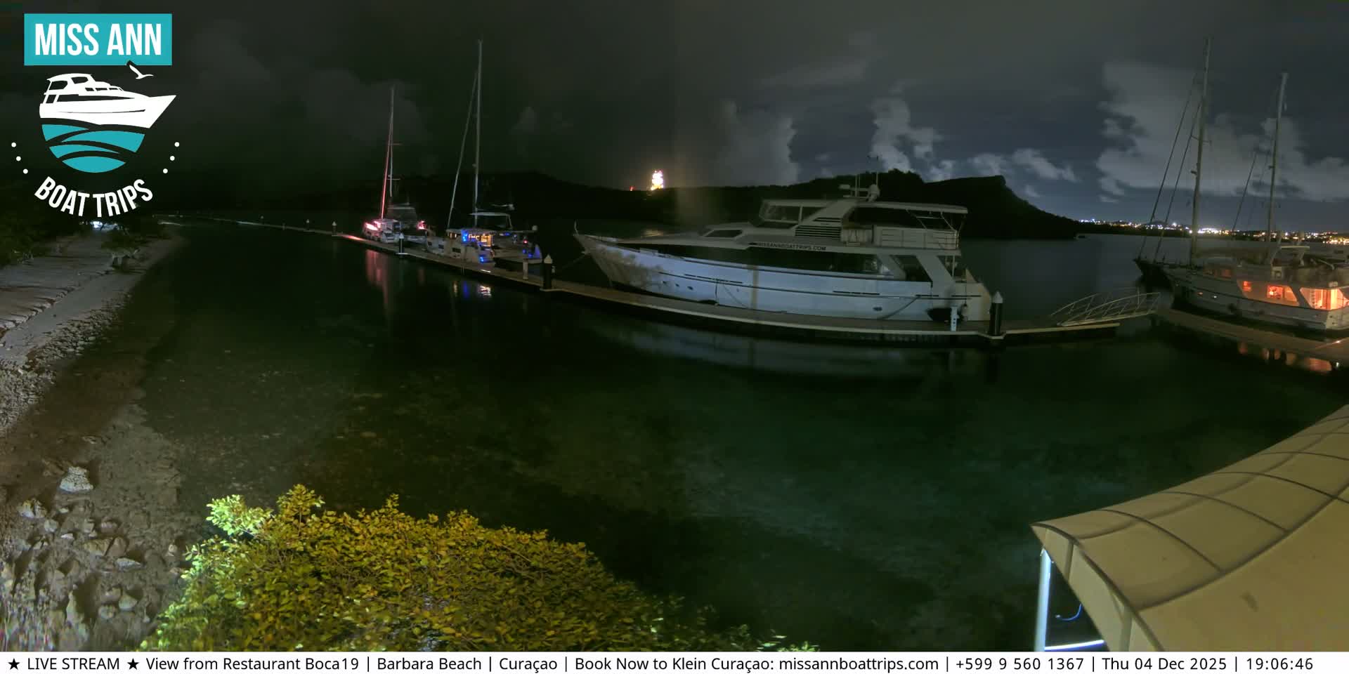 Carribean, Curacao, Santa Barbara Beach Boat Trips Live Cam - Curacao, Curaçao, Netherland