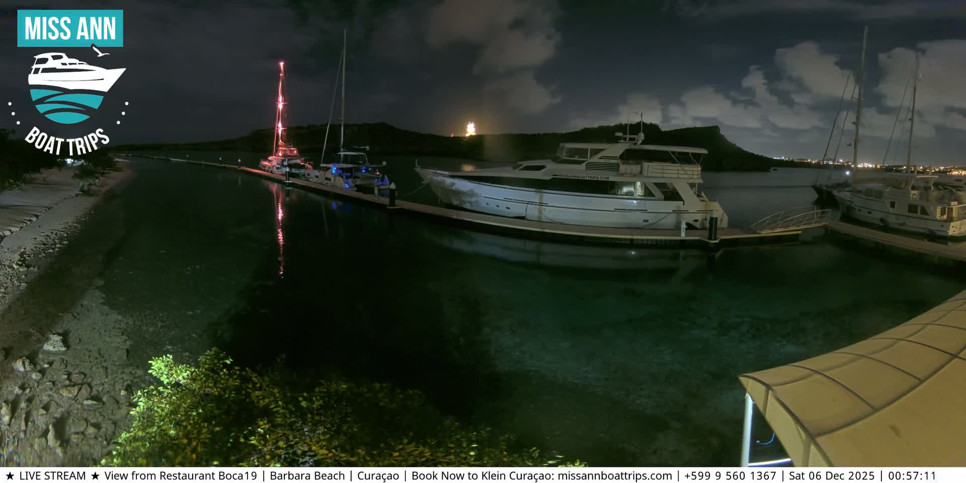 Carribean, Curacao, Santa Barbara Beach Boat Trips Live Cam - Curacao, Curaçao, Netherland