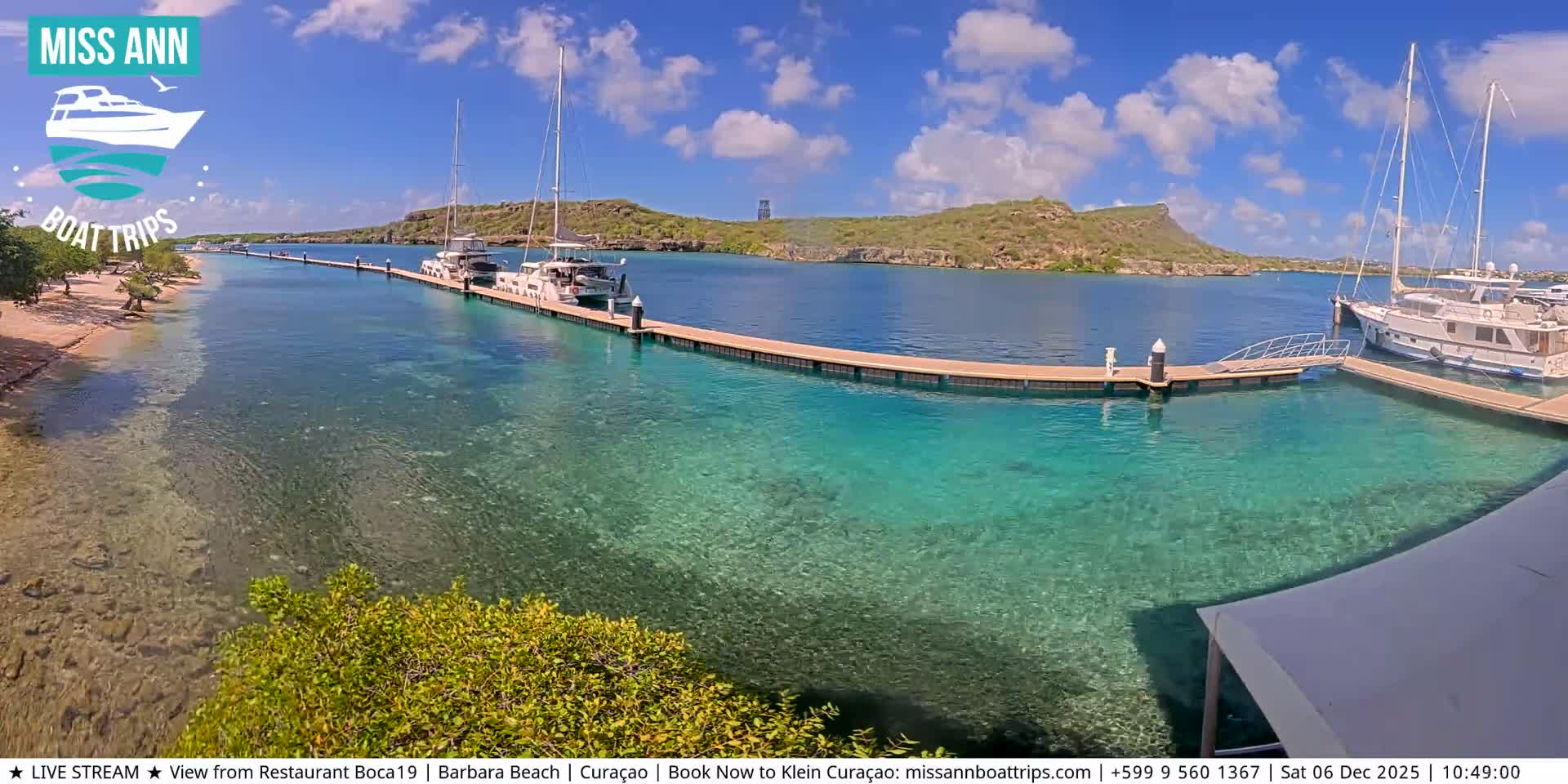 Carribean, Curacao, Santa Barbara Beach Boat Trips Live Cam - Curacao, Curaçao, Netherland