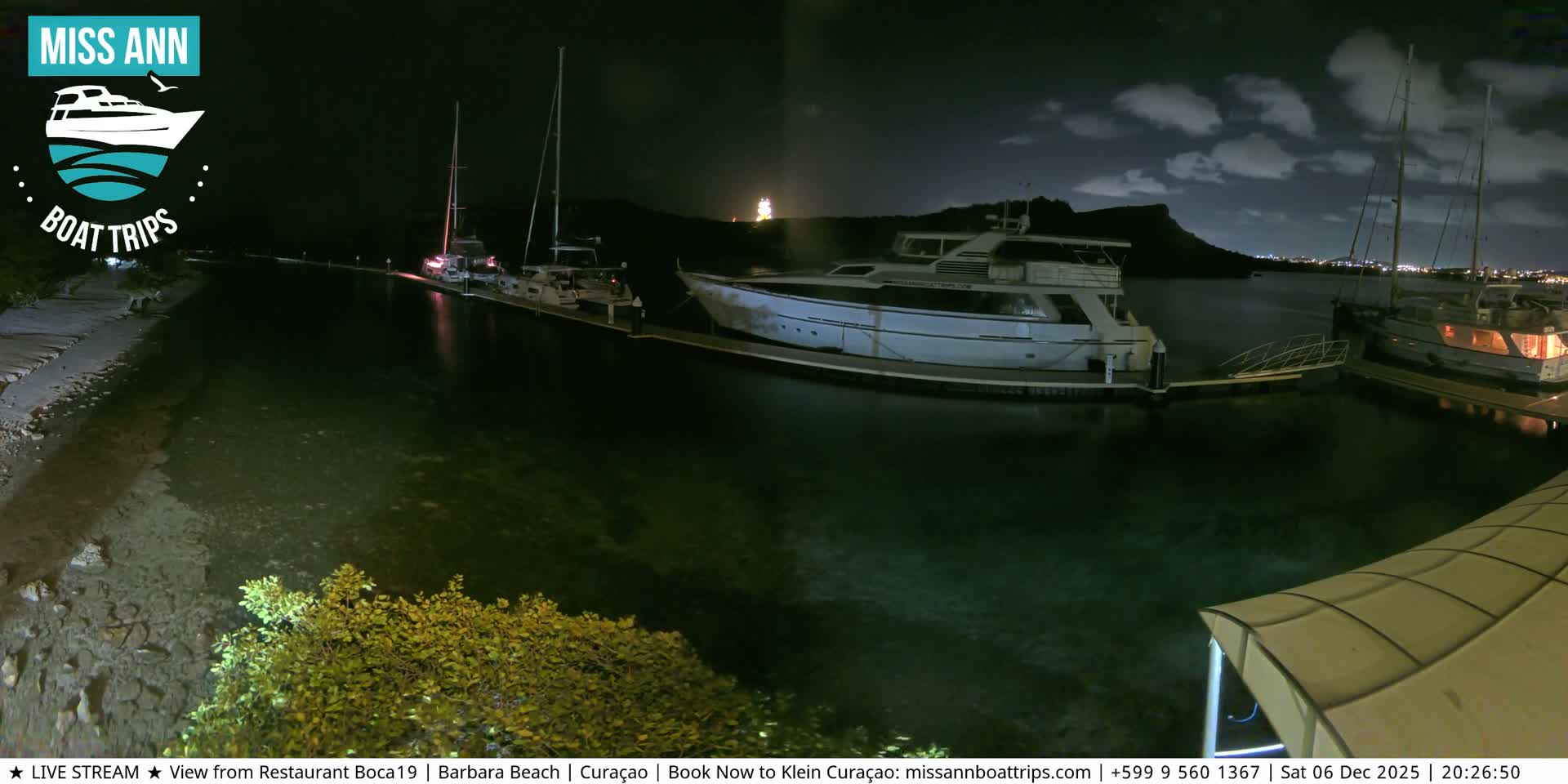 Carribean, Curacao, Santa Barbara Beach Boat Trips Live Cam - Curacao, Curaçao, Netherland