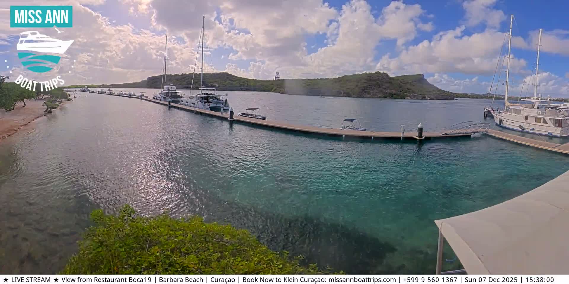 Carribean, Curacao, Santa Barbara Beach Boat Trips Live Cam - Curacao, Curaçao, Netherland