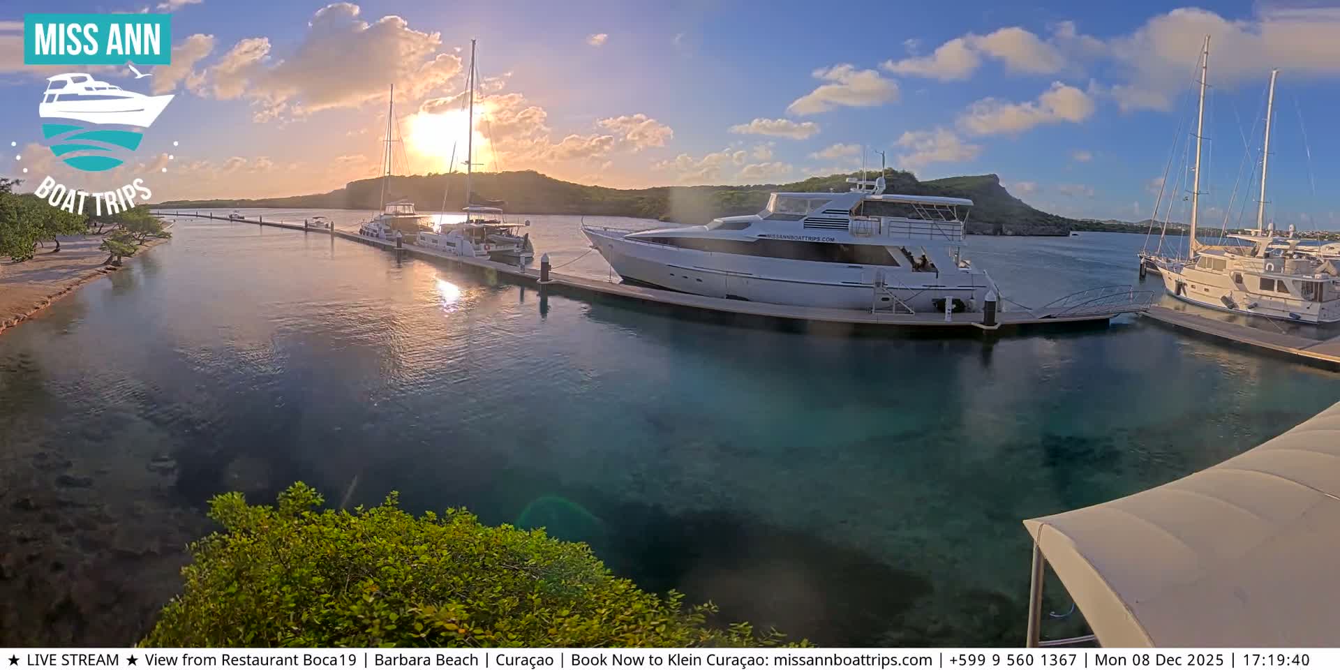 Carribean, Curacao, Santa Barbara Beach Boat Trips Live Cam - Curacao, Curaçao, Netherland