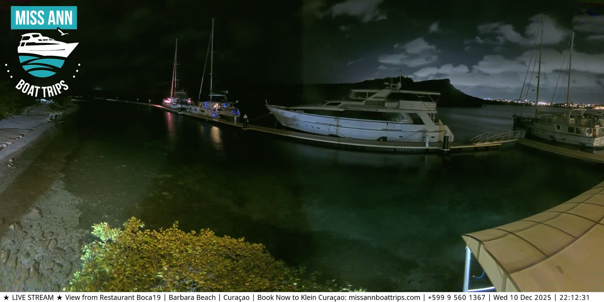 Carribean, Curacao, Santa Barbara Beach Boat Trips Live Cam - Curacao, Curaçao, Netherland