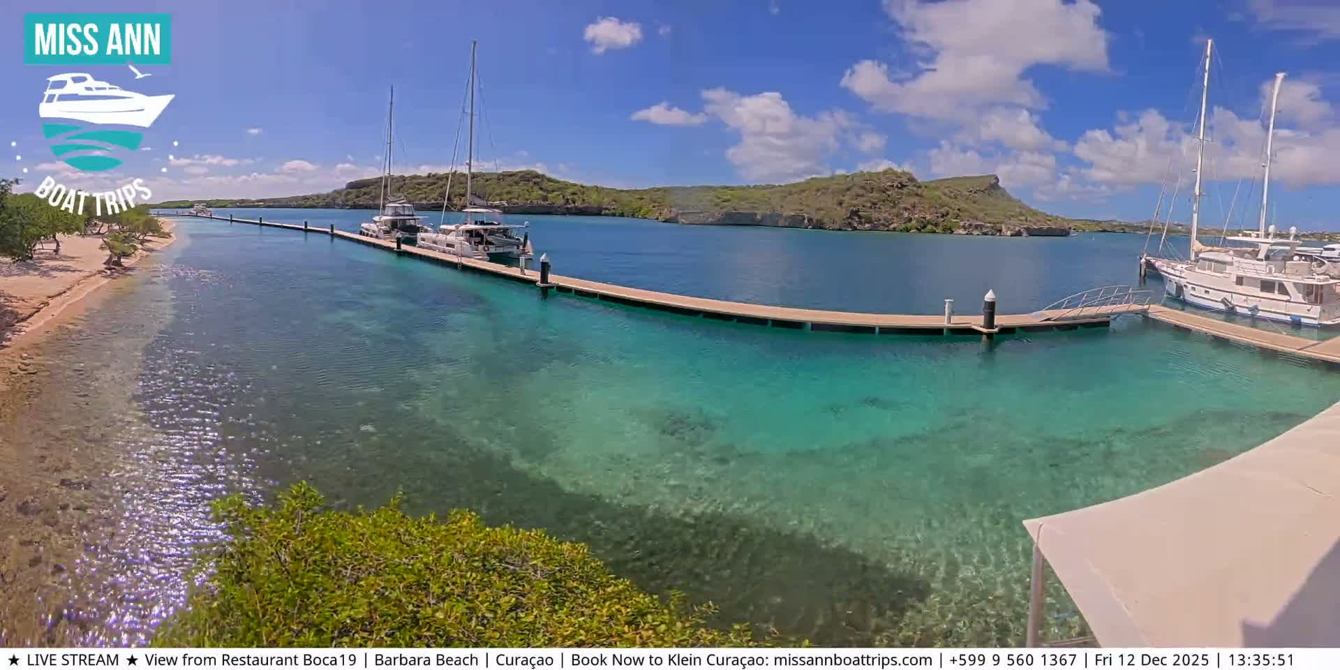 Carribean, Curacao, Santa Barbara Beach Boat Trips Live Cam - Curacao, Curaçao, Netherland
