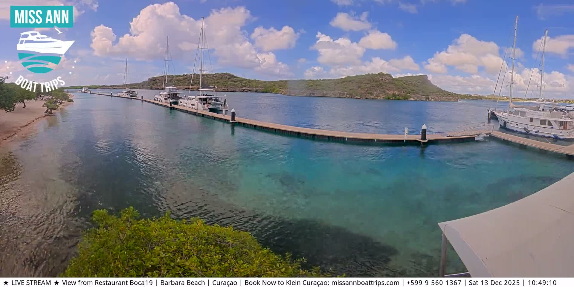 Carribean, Curacao, Santa Barbara Beach Boat Trips Live Cam - Curacao, Curaçao, Netherland