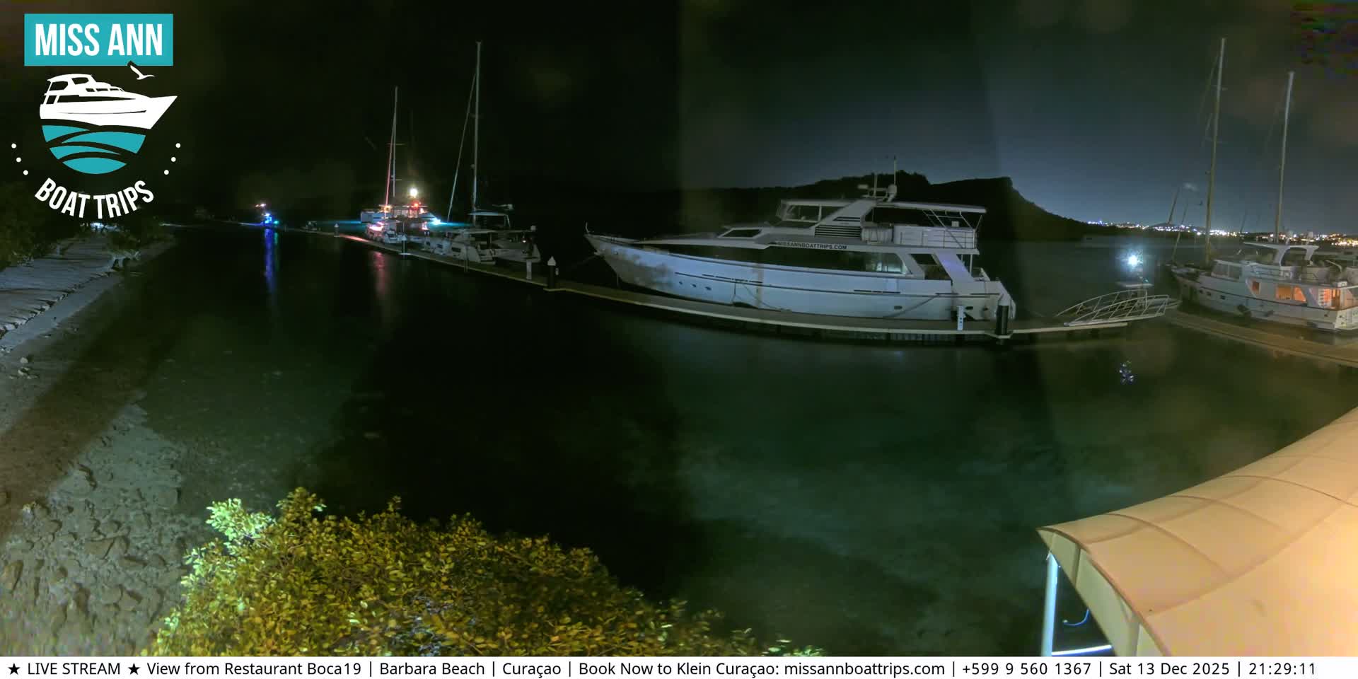 Carribean, Curacao, Santa Barbara Beach Boat Trips Live Cam - Curacao, Curaçao, Netherland