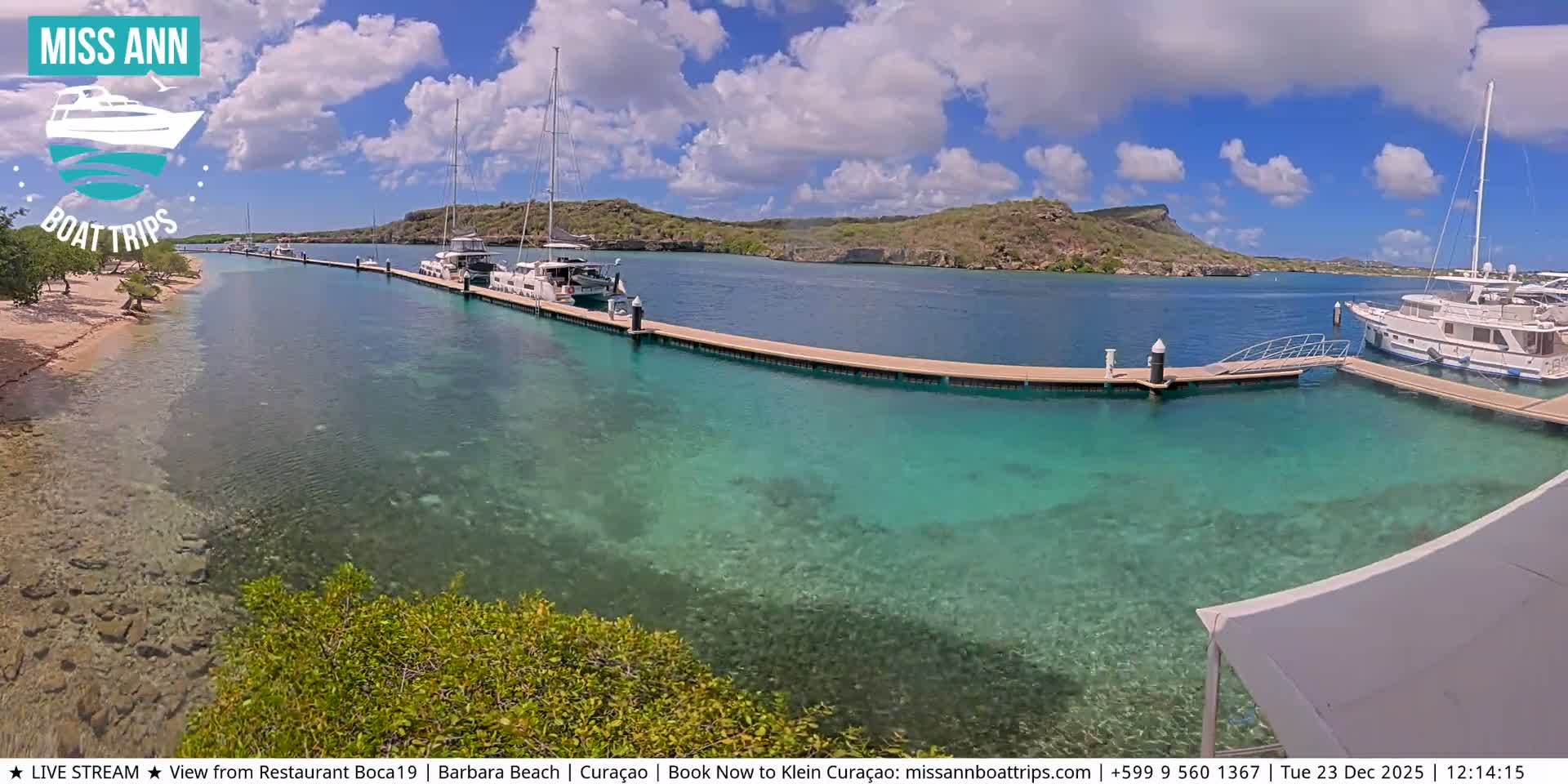 Carribean, Curacao, Santa Barbara Beach Boat Trips Live Cam - Curacao, Curaçao, Netherland