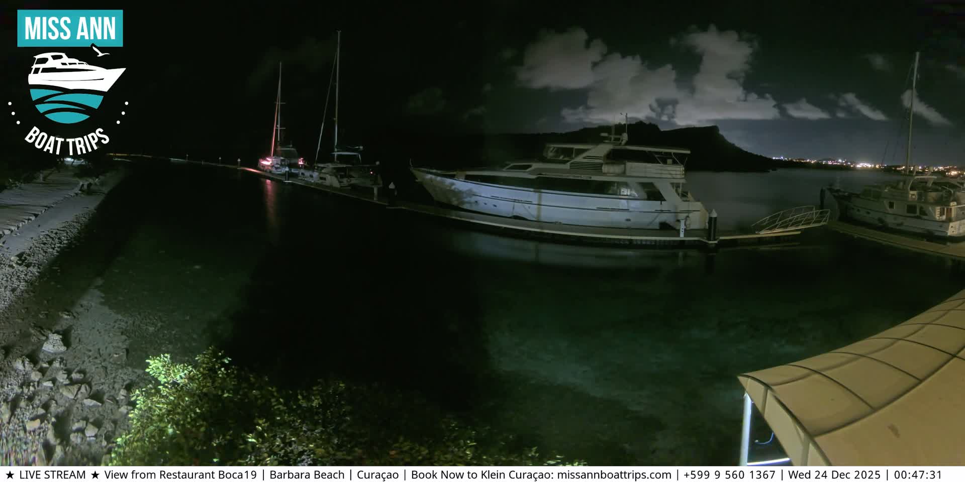 Carribean, Curacao, Santa Barbara Beach Boat Trips Live Cam - Curacao, Curaçao, Netherland