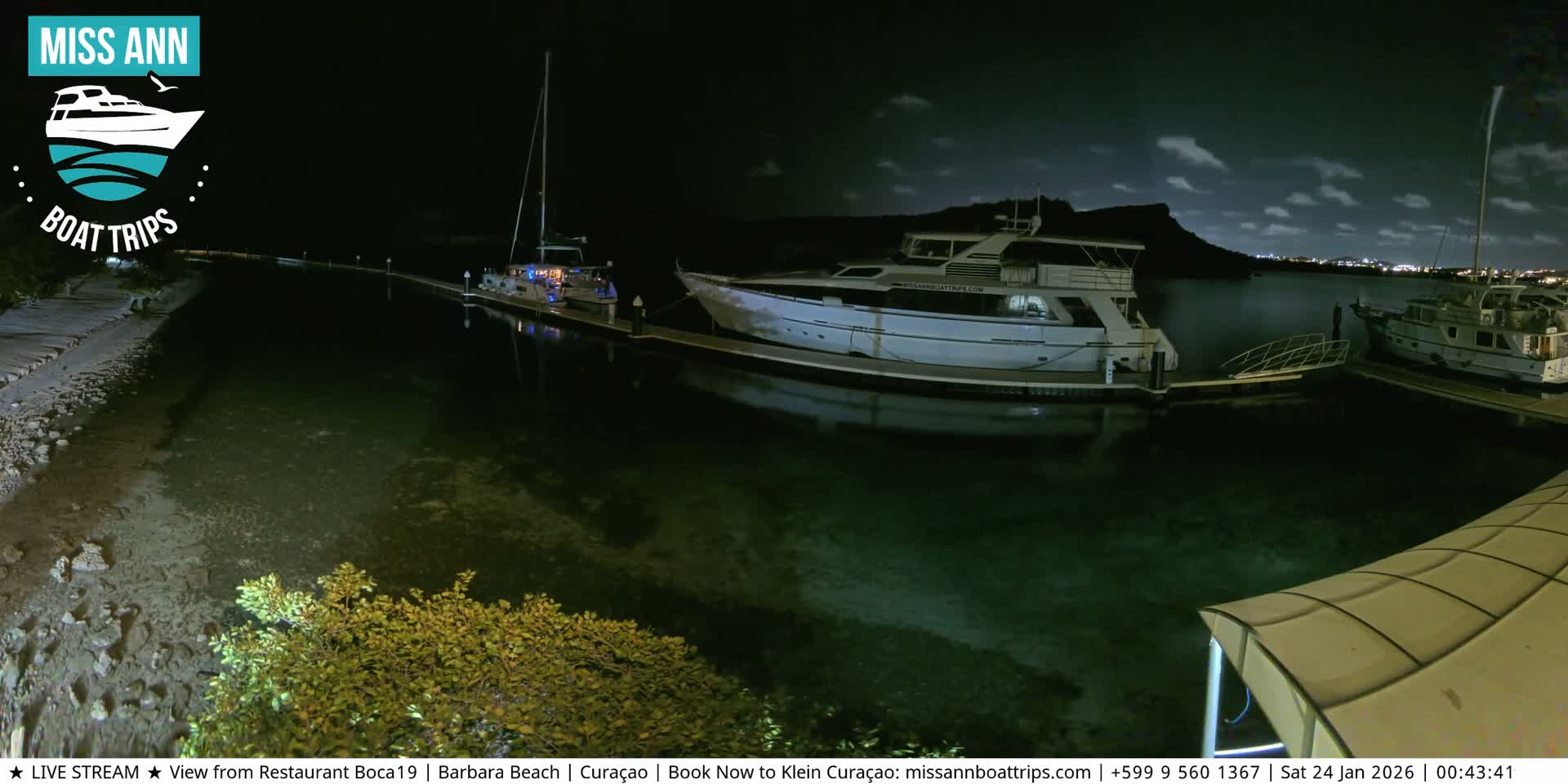 Carribean, Curacao, Santa Barbara Beach Boat Trips Live Cam - Curacao, Curaçao, Netherland