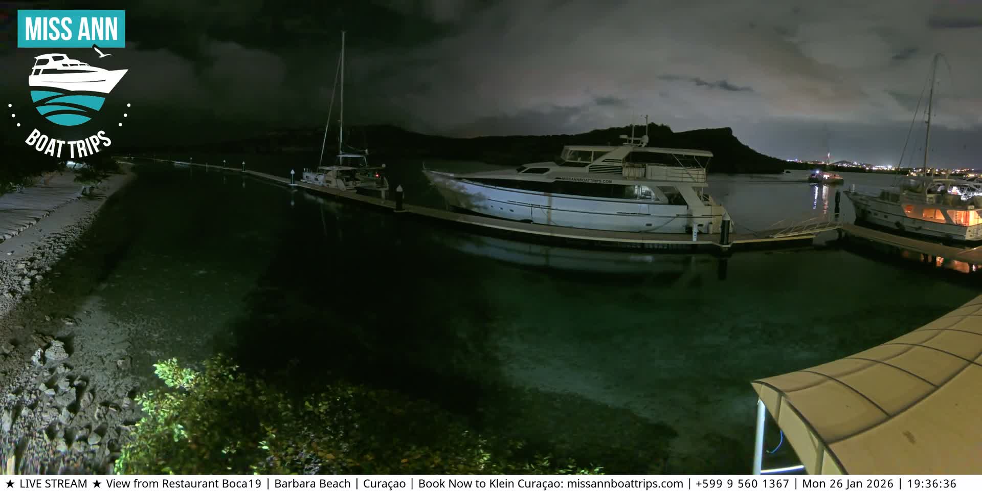 Carribean, Curacao, Santa Barbara Beach Boat Trips Live Cam - Curacao, Curaçao, Netherland