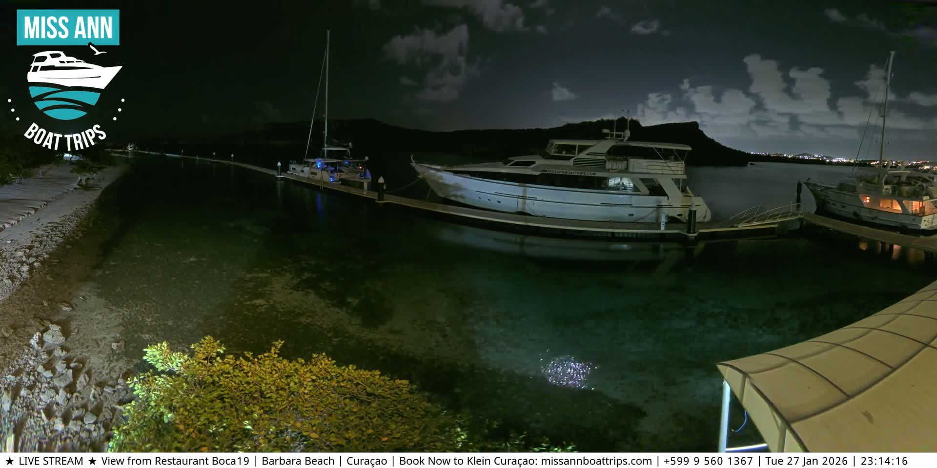 Carribean, Curacao, Santa Barbara Beach Boat Trips Live Cam - Curacao, Curaçao, Netherland