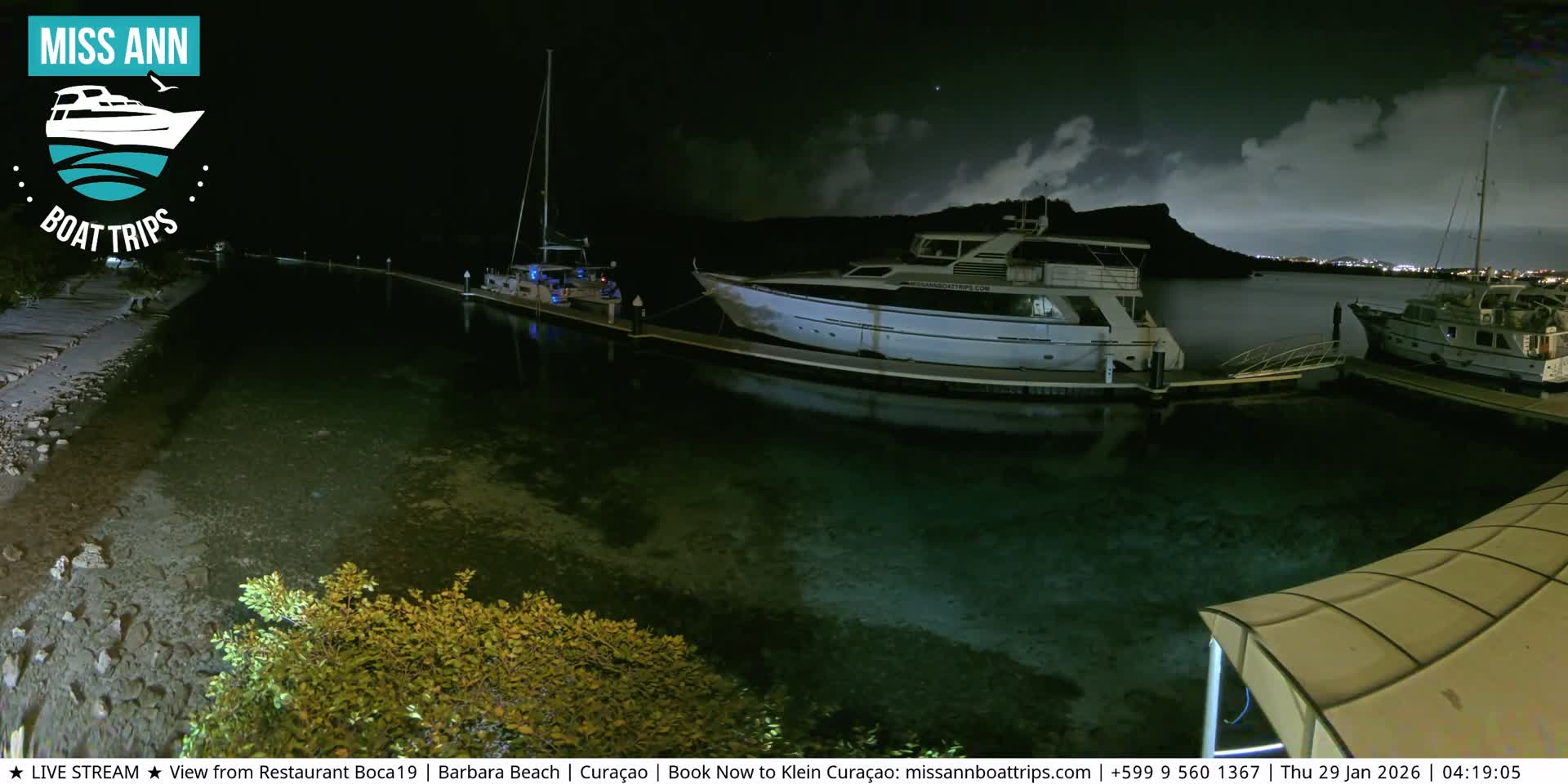 Carribean, Curacao, Santa Barbara Beach Boat Trips Live Cam - Curacao, Curaçao, Netherland