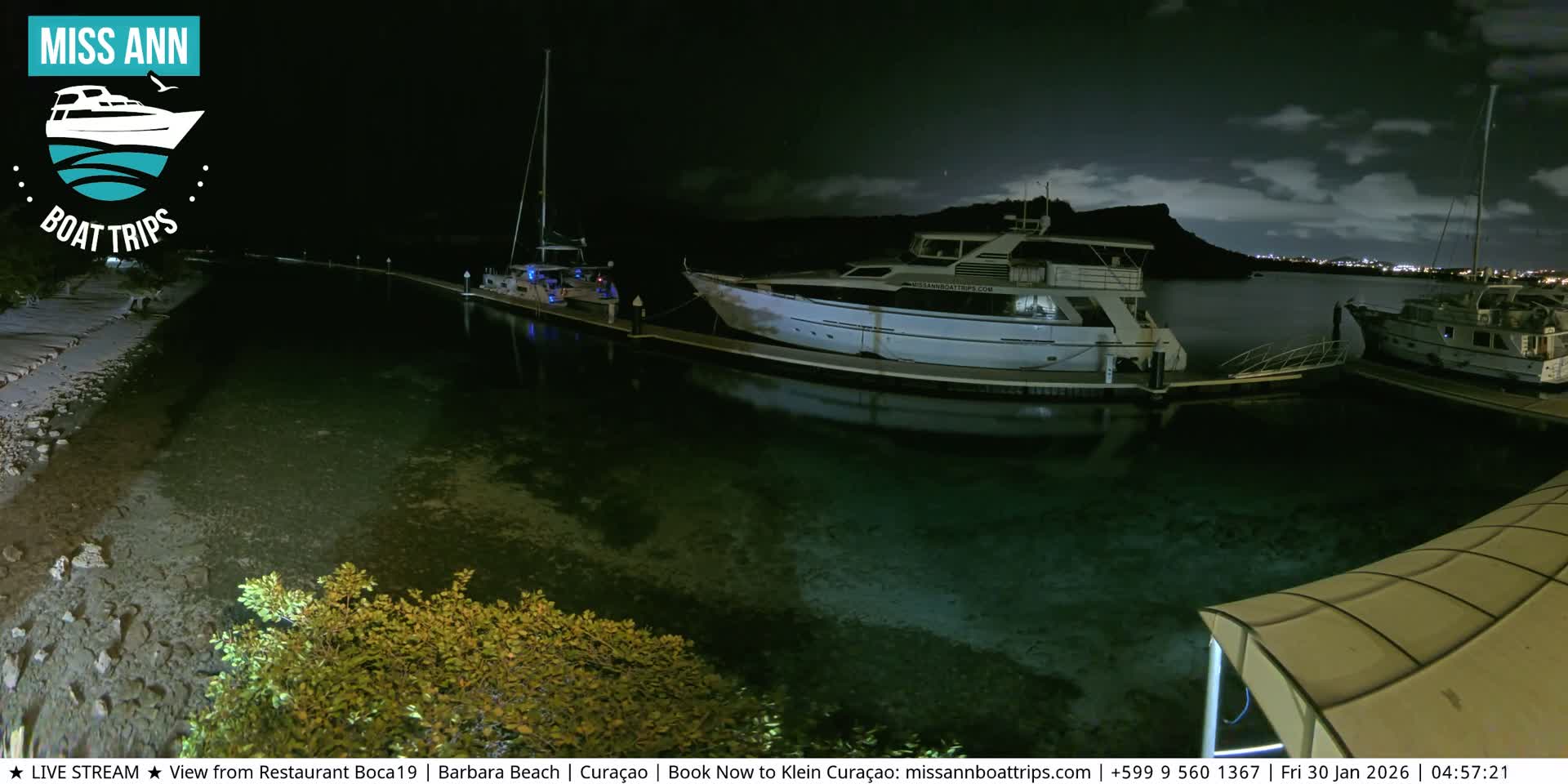 Carribean, Curacao, Santa Barbara Beach Boat Trips Live Cam - Curacao, Curaçao, Netherland
