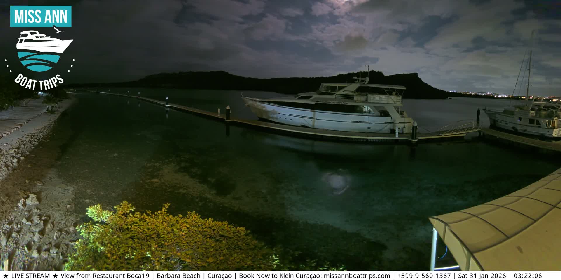 Carribean, Curacao, Santa Barbara Beach Boat Trips Live Cam - Curacao, Curaçao, Netherland