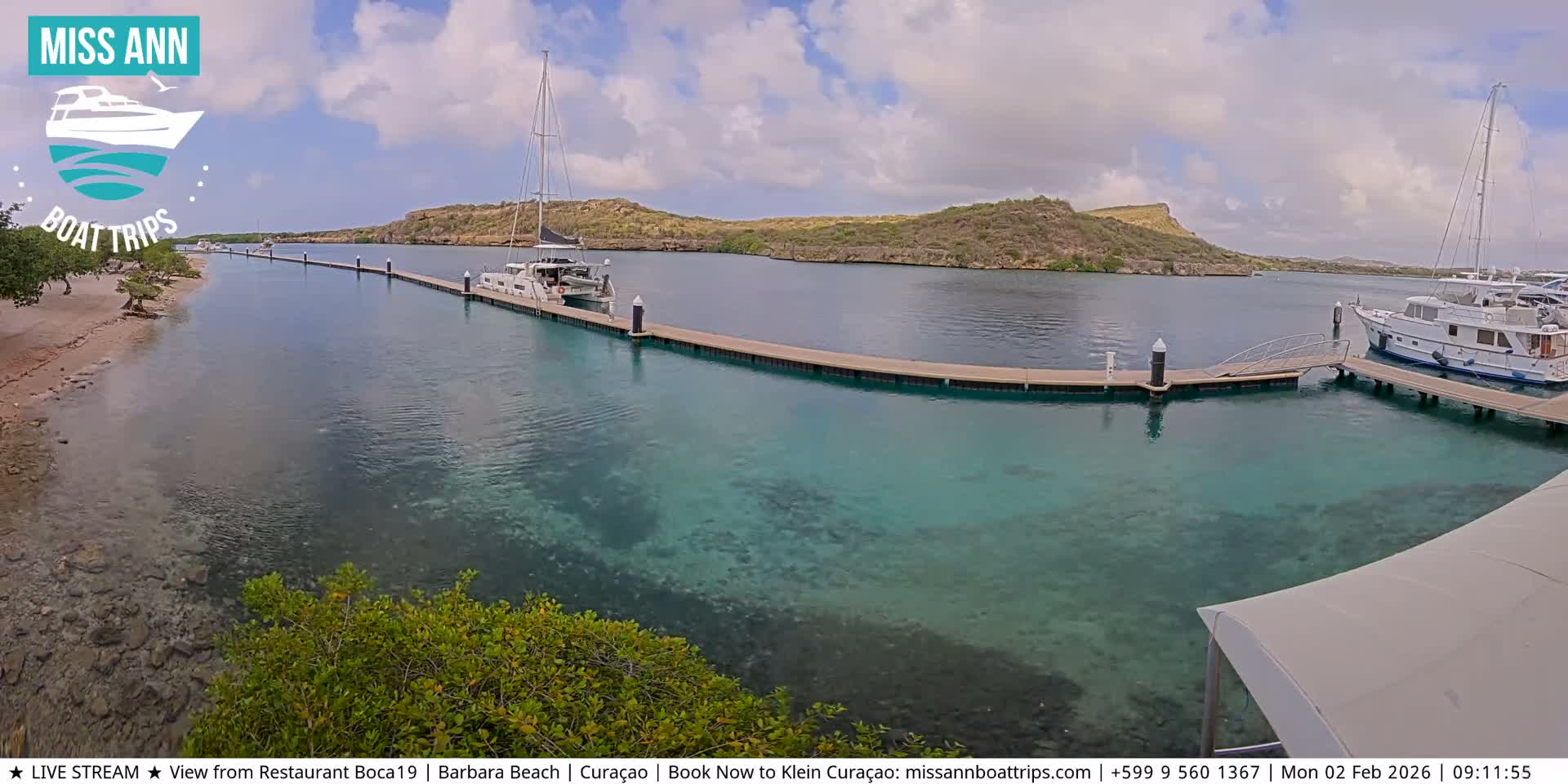 Carribean, Curacao, Santa Barbara Beach Boat Trips Live Cam - Curacao, Curaçao, Netherland