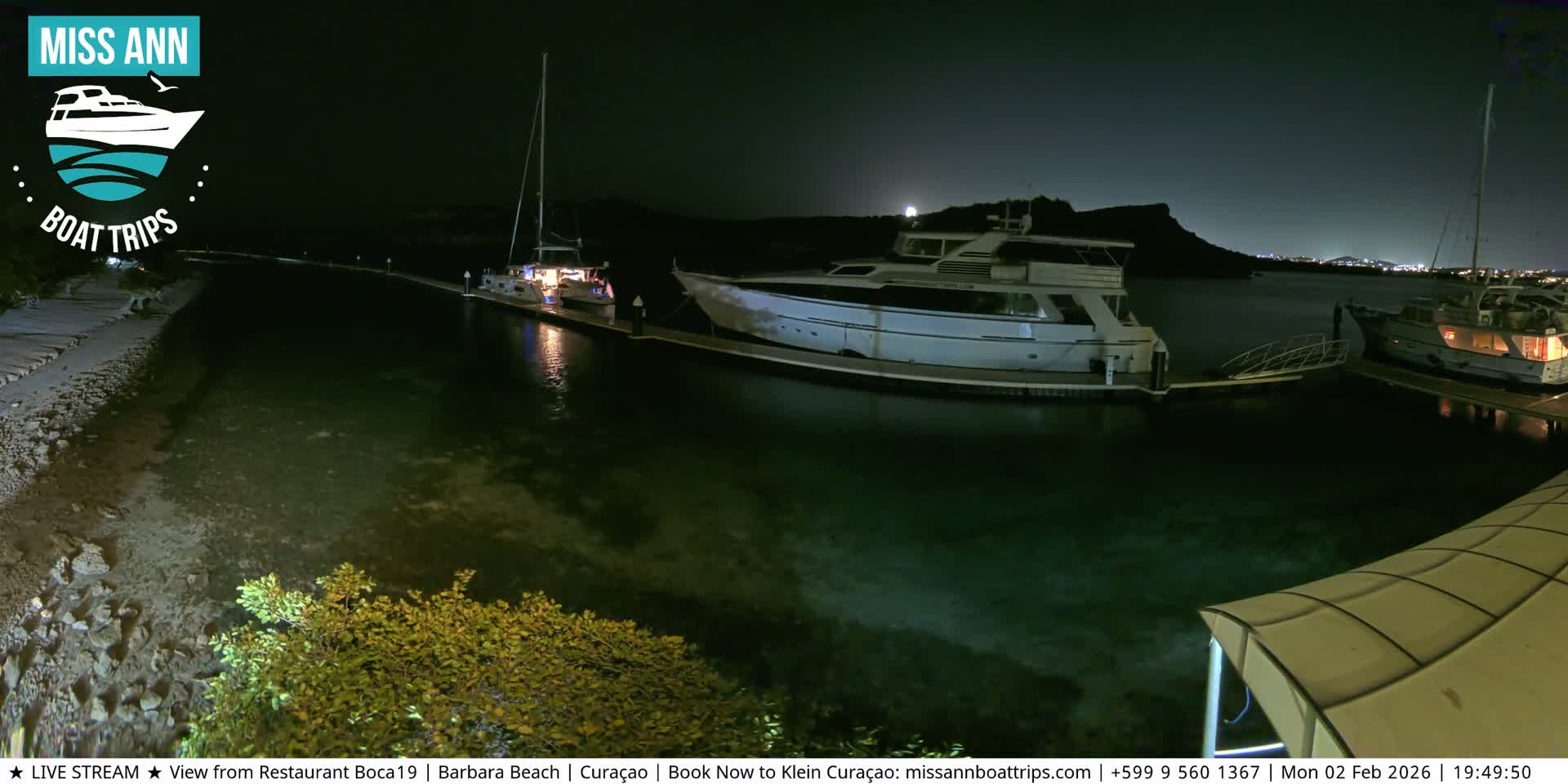 Carribean, Curacao, Santa Barbara Beach Boat Trips Live Cam - Curacao, Curaçao, Netherland