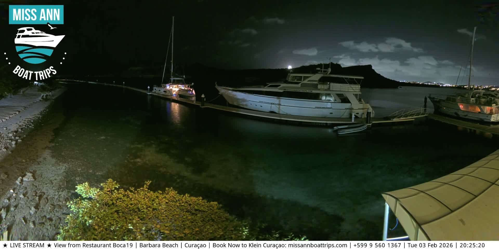 Carribean, Curacao, Santa Barbara Beach Boat Trips Live Cam - Curacao, Curaçao, Netherland